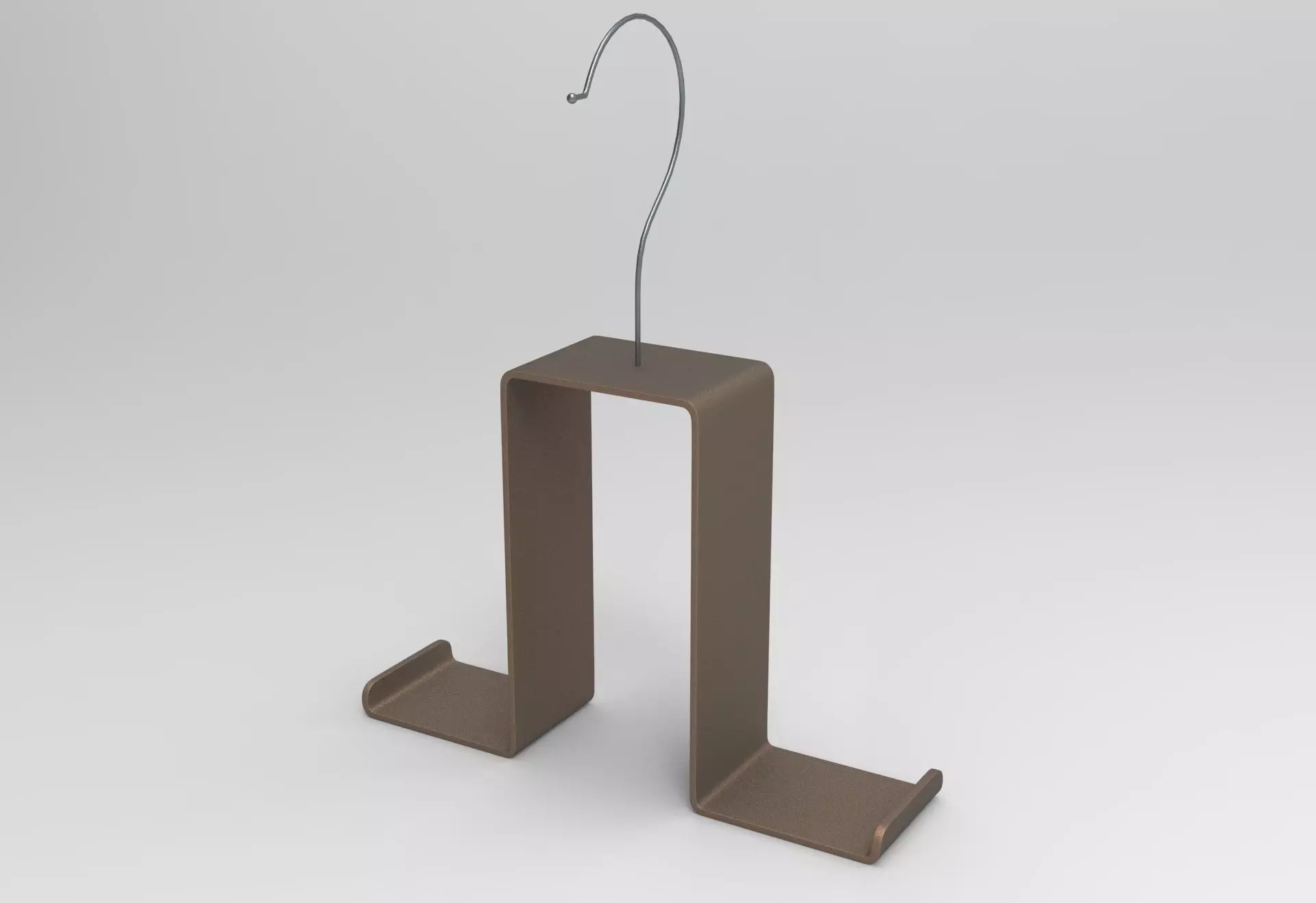 Purse hook Low-poly 3D model_0