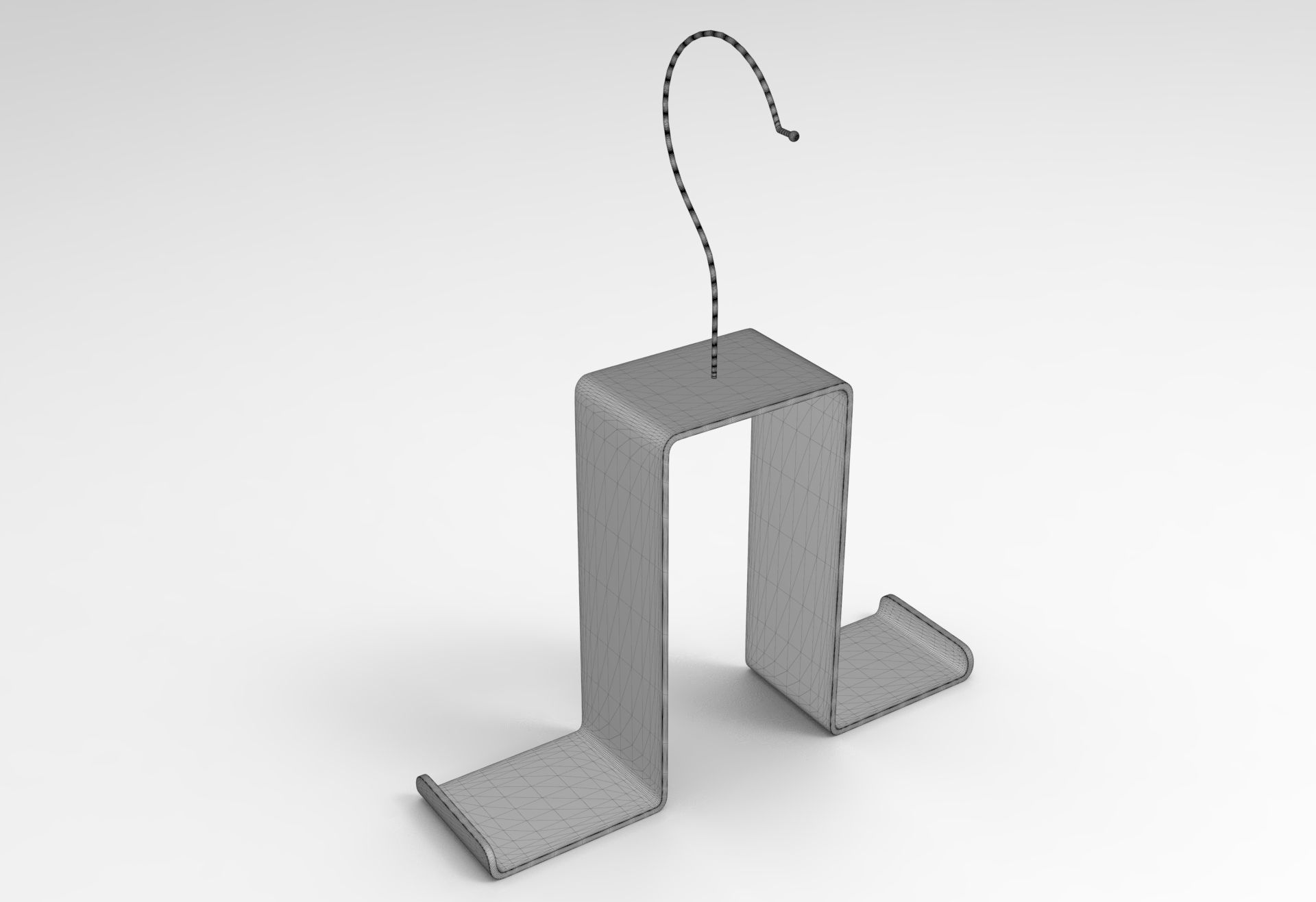 Purse hook Low-poly 3D model_5