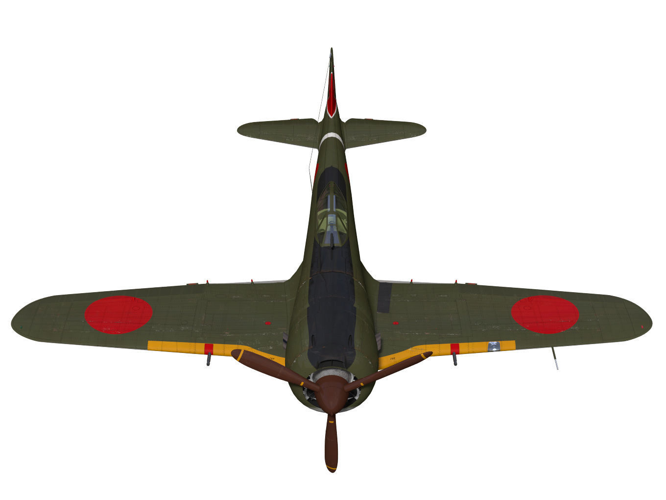 Nakajima Ki44 Tojo type II kou 3D model_3