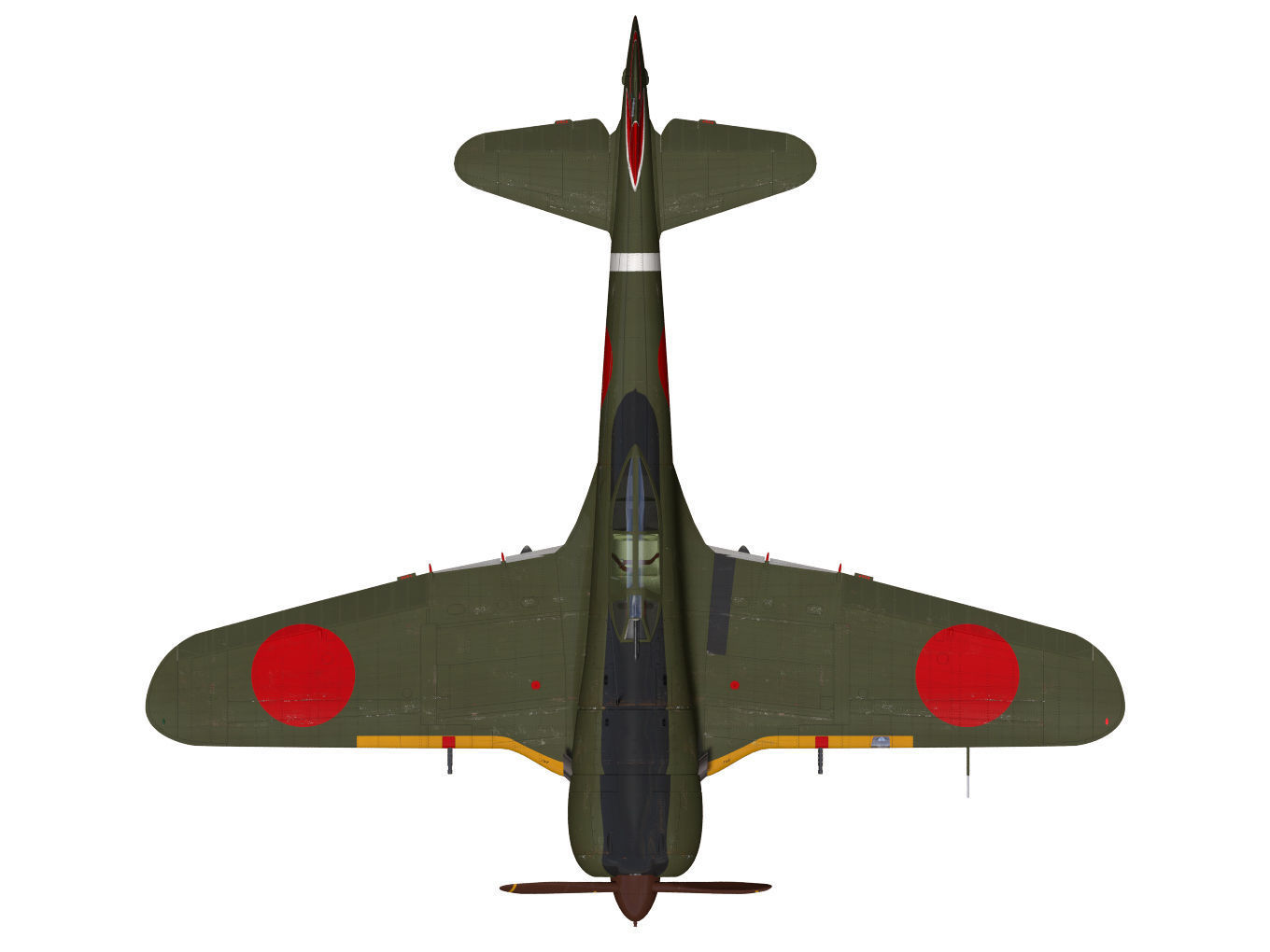 Nakajima Ki44 Tojo type II kou 3D model_11