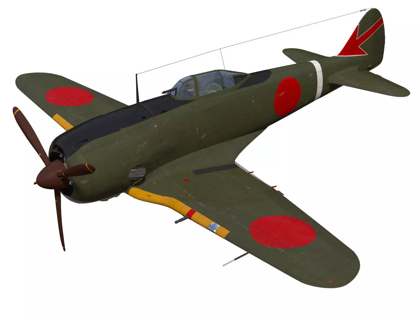 Nakajima Ki44 Tojo type II kou 3D model_0