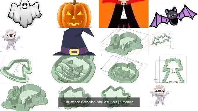 Halloween Collection cookie cutters