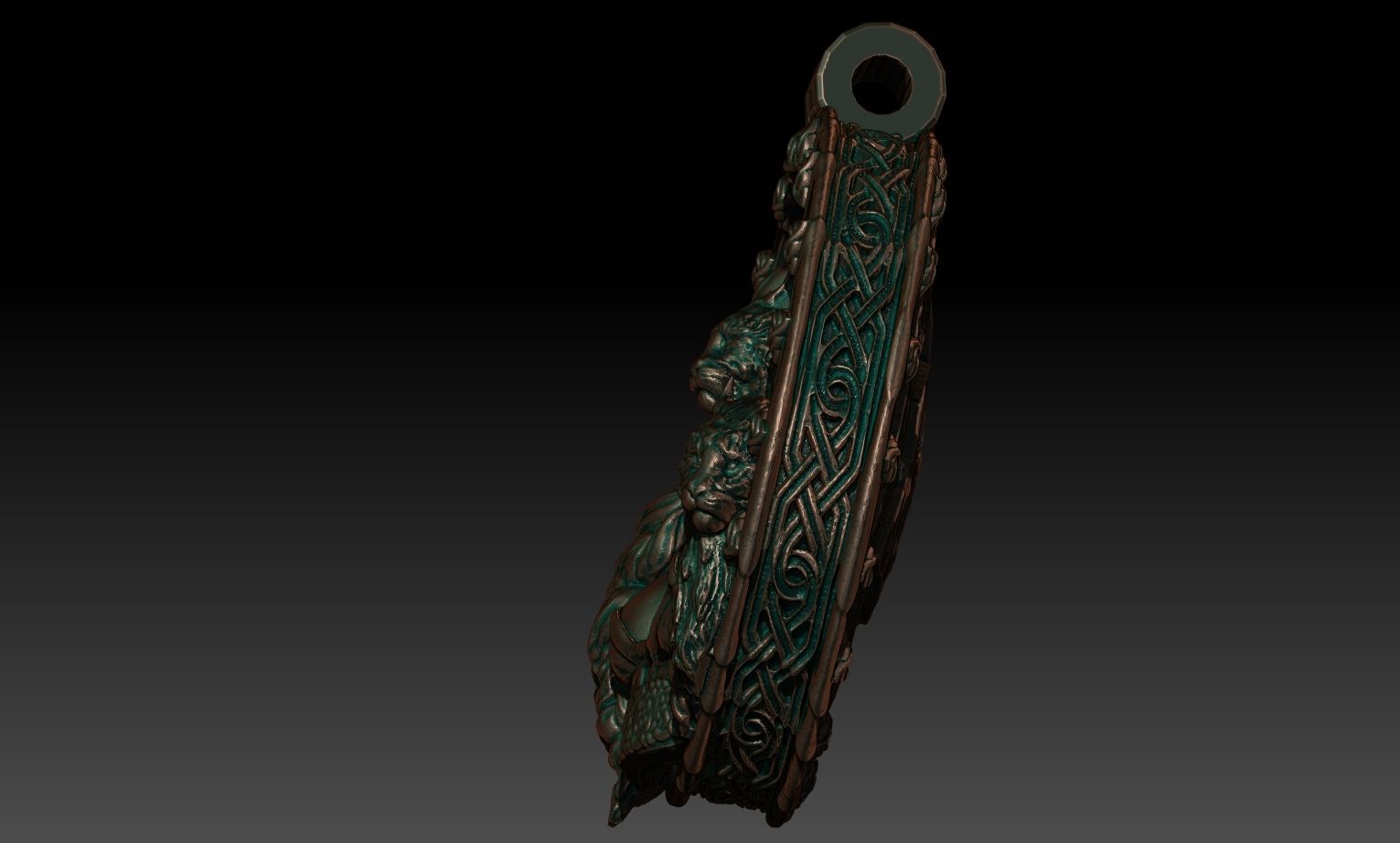 Freya pendant 3D print model_1