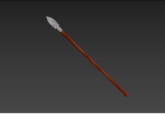 Sword  bow and spear Free low-poly 3D model_6
