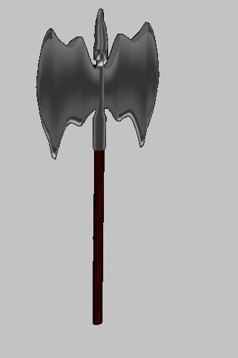 Sword  bow and spear Free low-poly 3D model_1