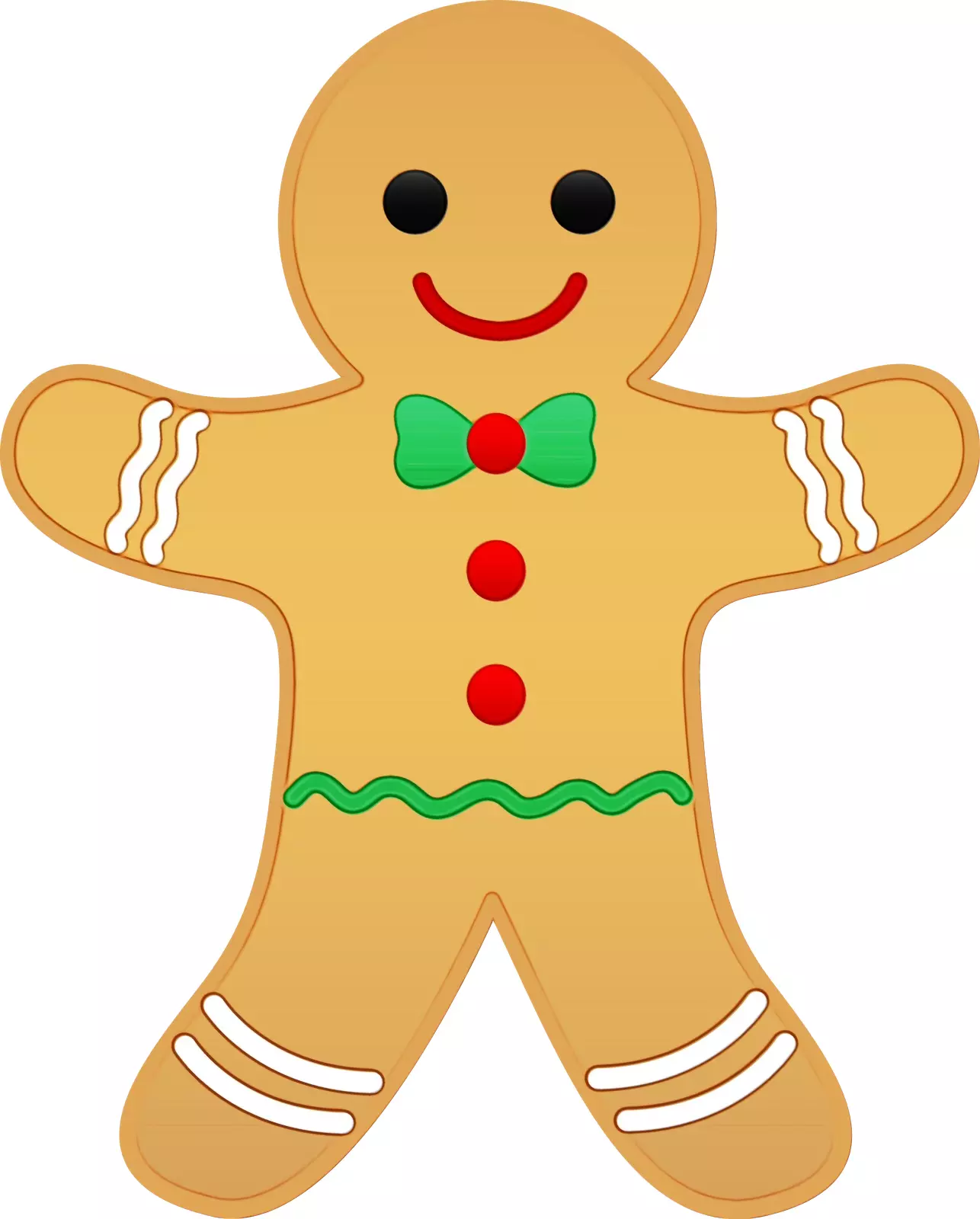 Christmas Ginger bread man cookie cutter 3D print model_0