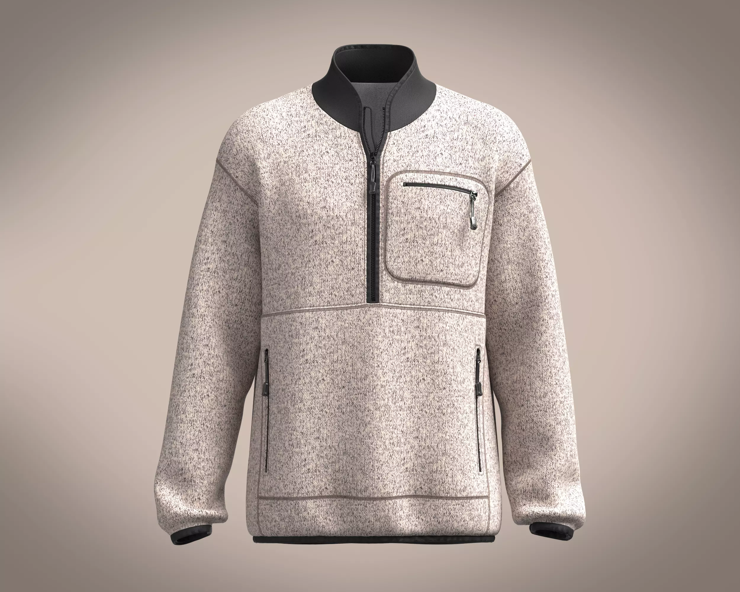 Mens Jacket-Sherpa 3D model_0