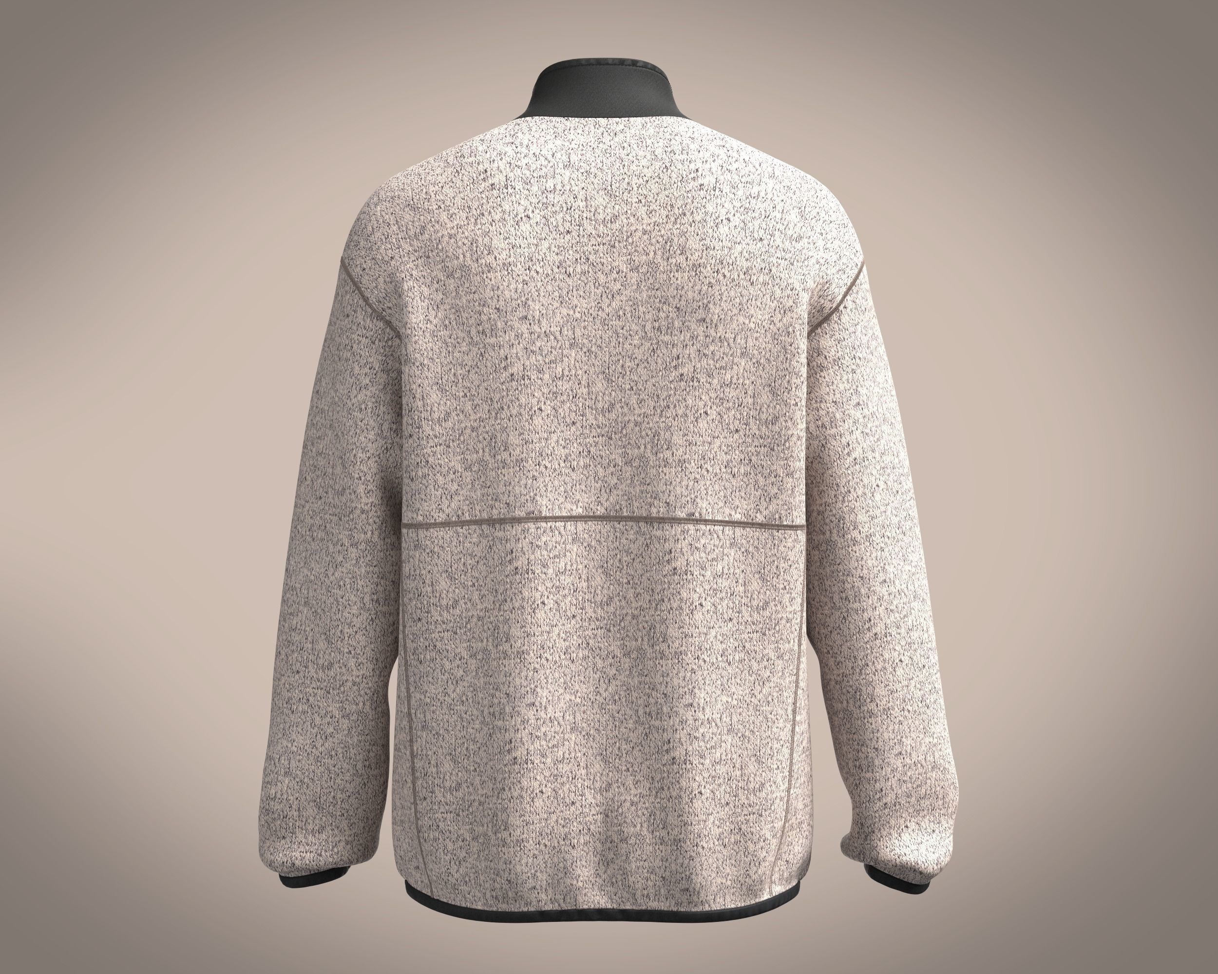 Mens Jacket-Sherpa 3D model_3