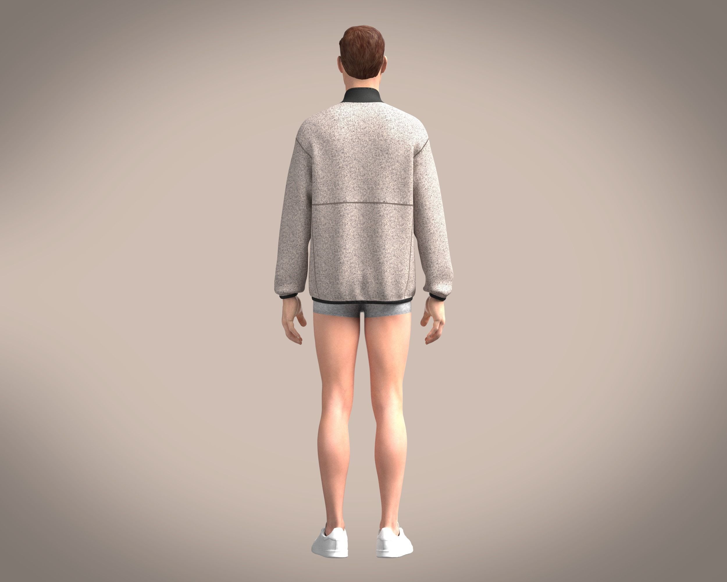 Mens Jacket-Sherpa 3D model_7