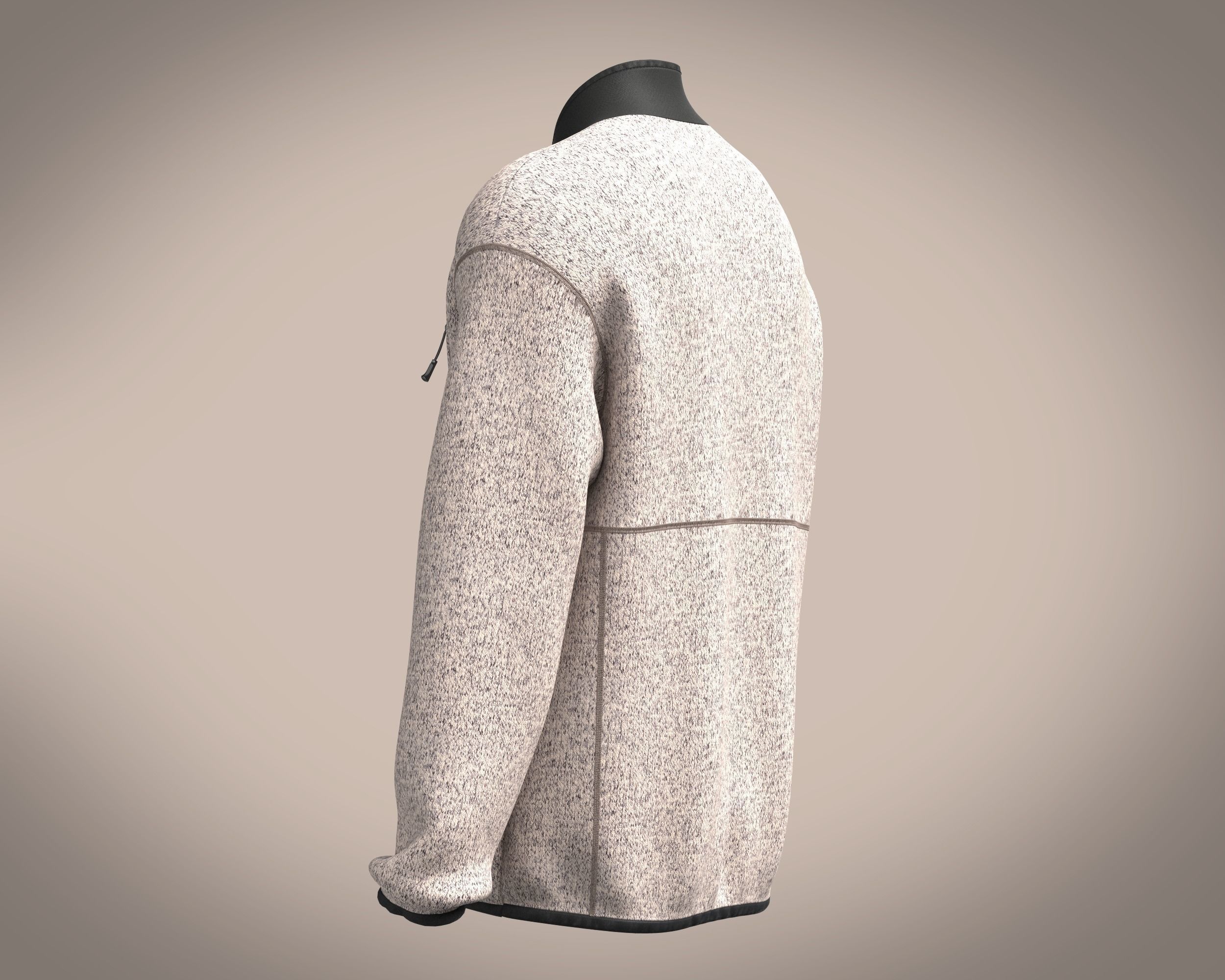 Mens Jacket-Sherpa 3D model_4