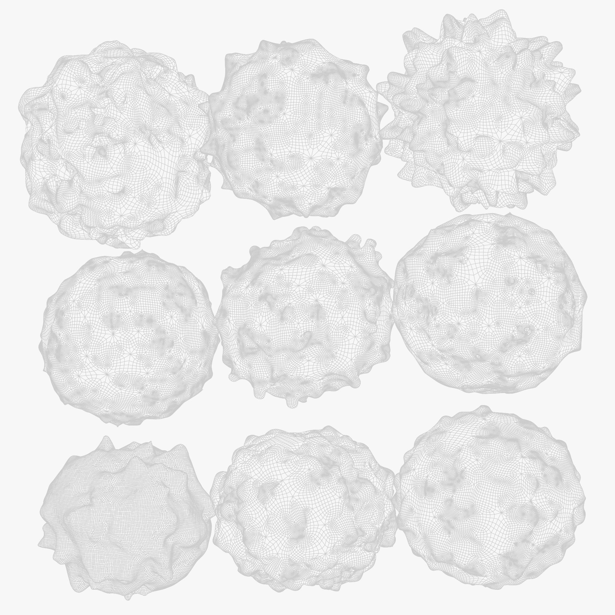 Lymphocytes Pack 3D model_11
