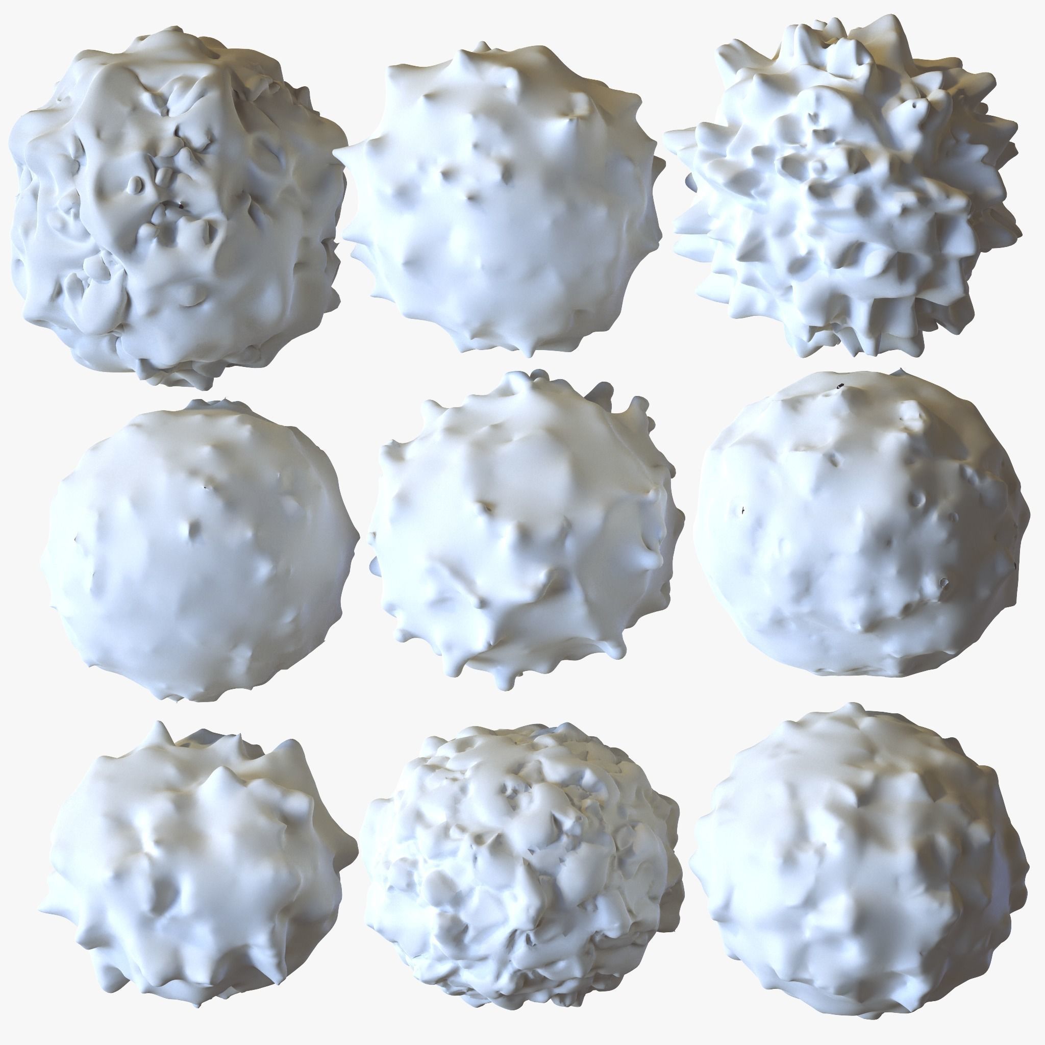 Lymphocytes Pack 3D model_1