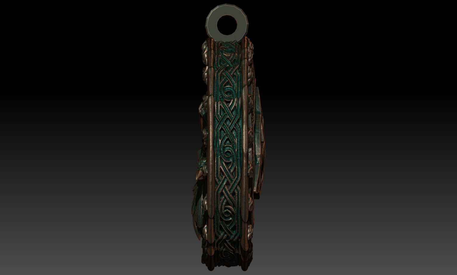 Odin pendant 3D print model_2