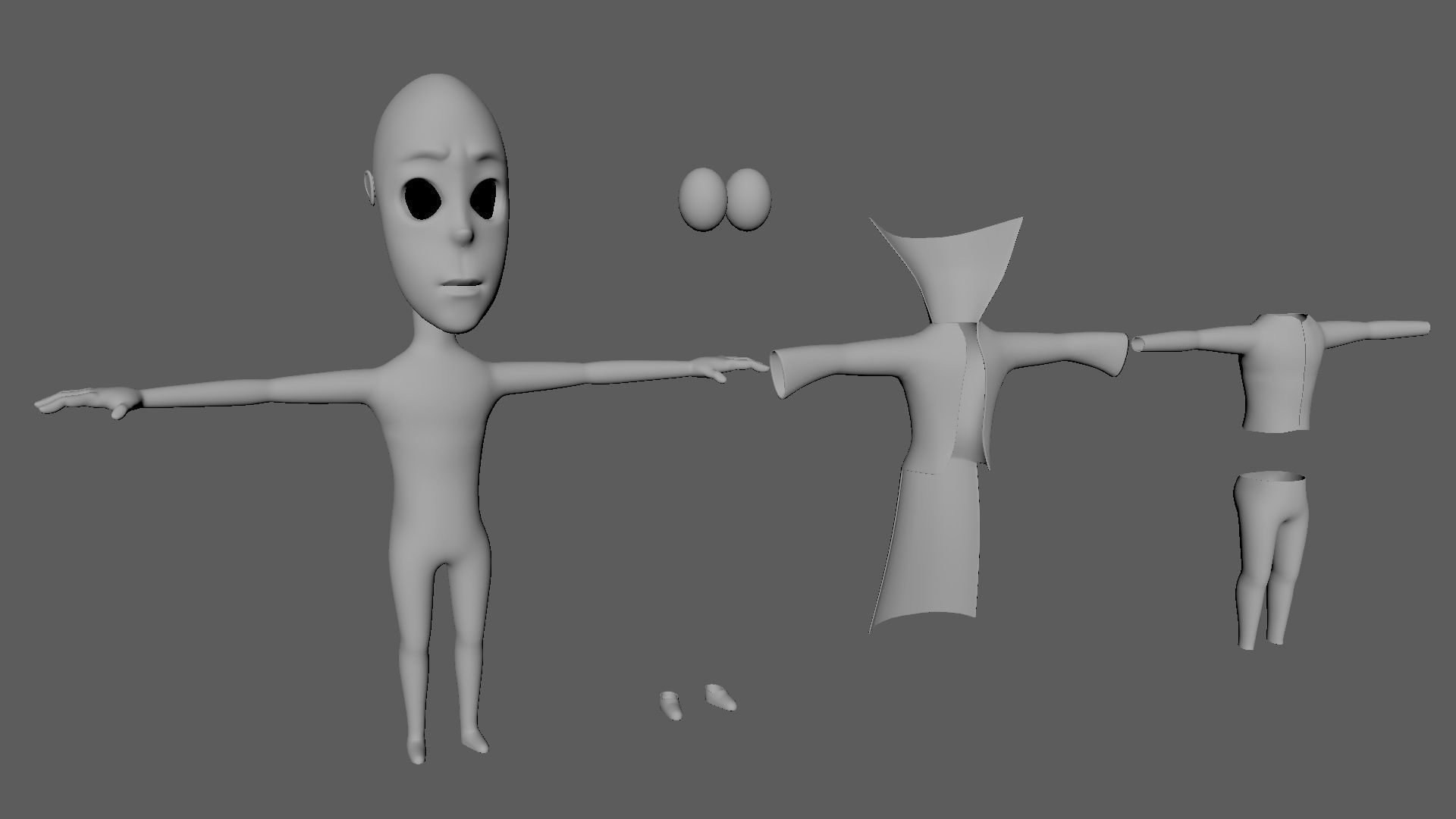 Baby Vladimir Character Halloween 3D model_13