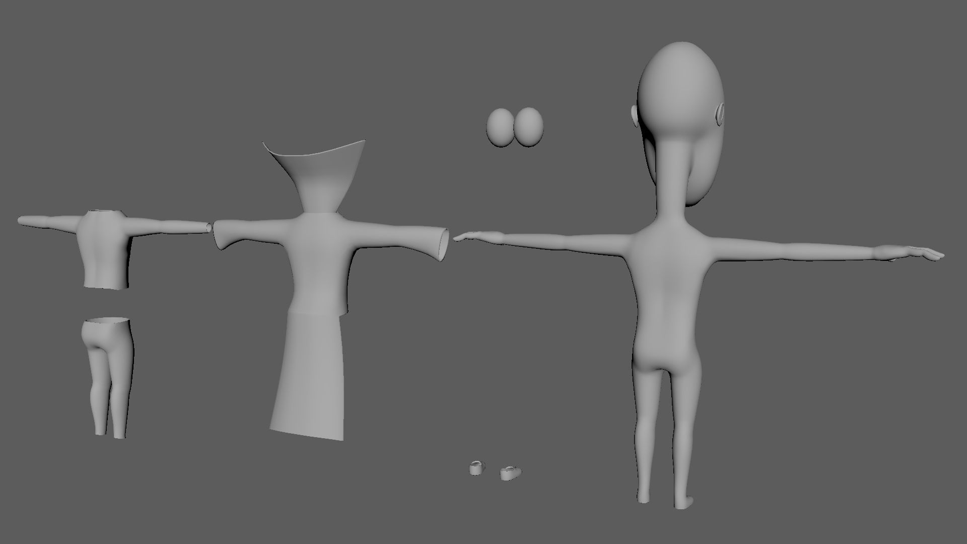 Baby Vladimir Character Halloween 3D model_14