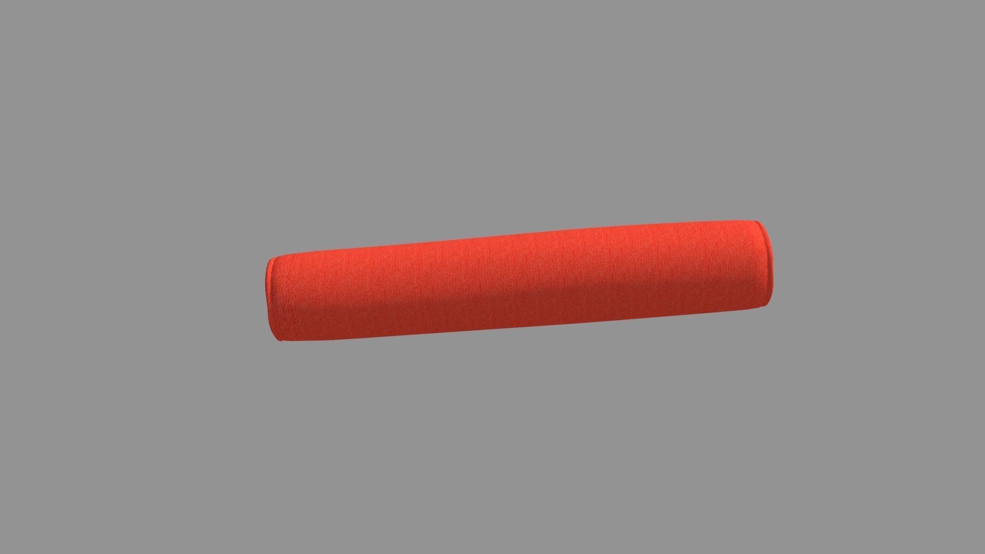 Neck Roll Pillow 3D model_3