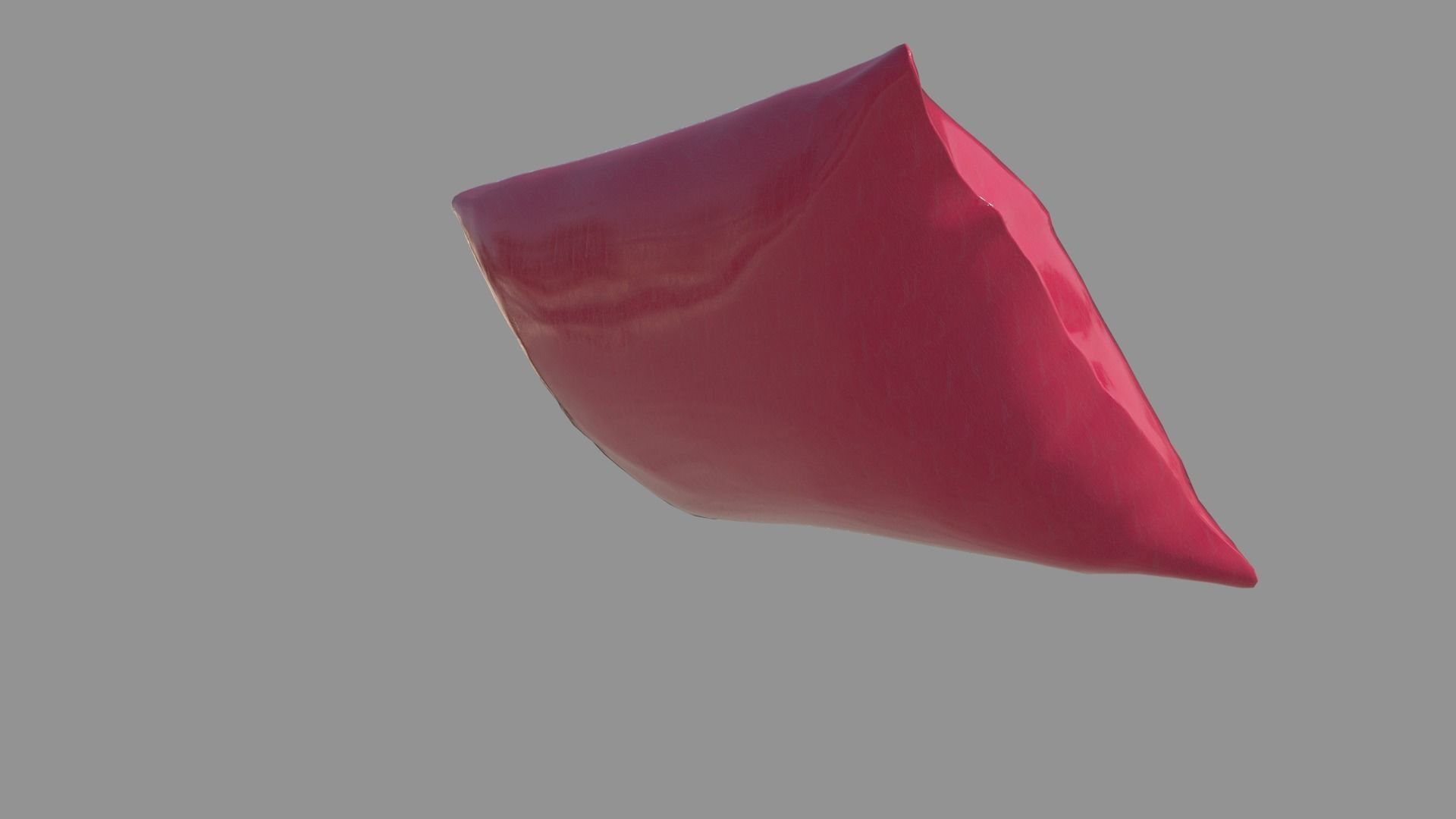 Pillow plastic bag 3D model_1