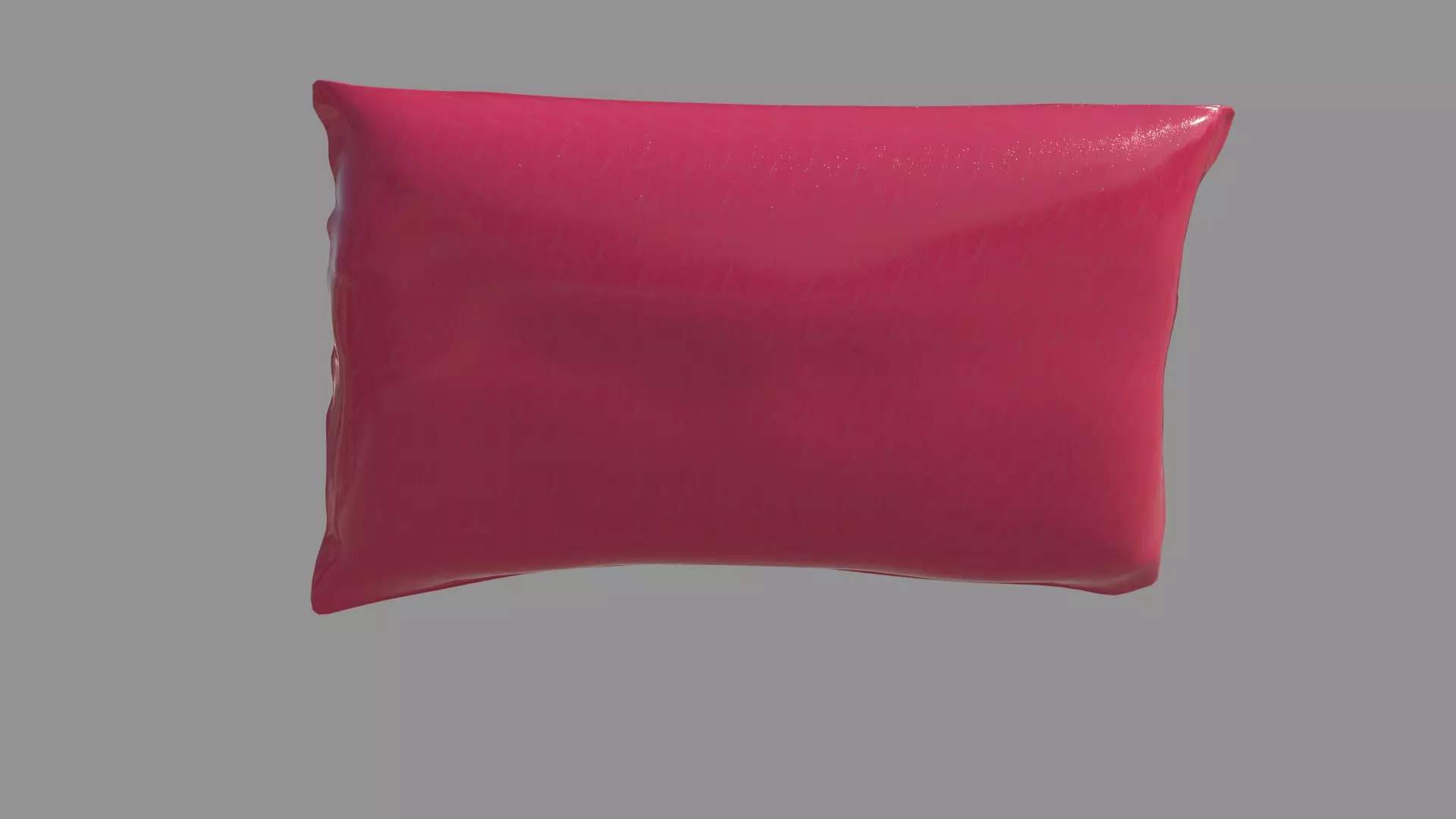 Pillow plastic bag 3D model_0