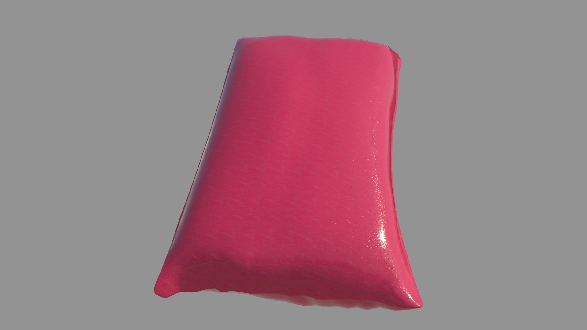 Pillow plastic bag 3D model_2