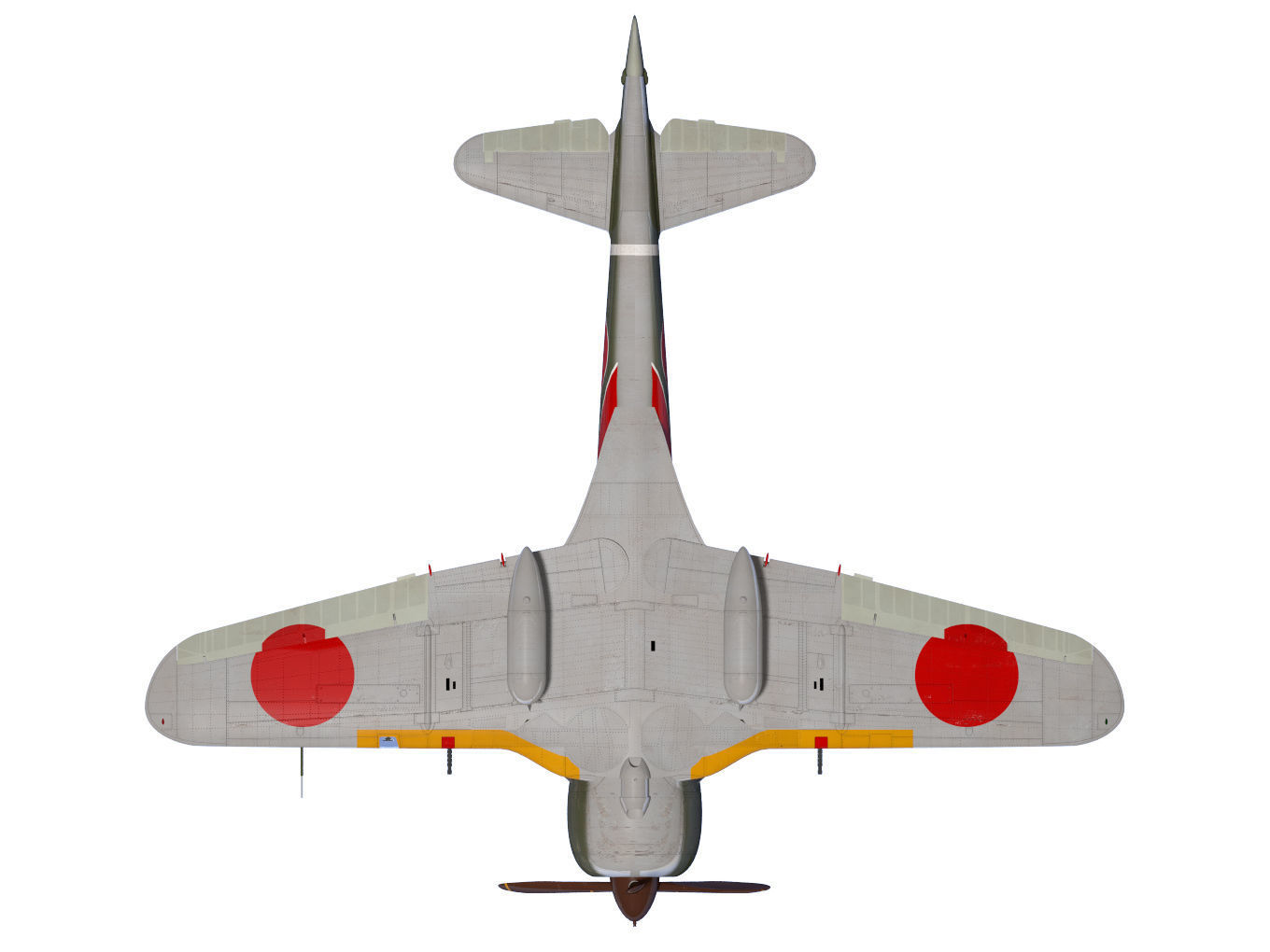 Nakajima Ki44 Tojo type II Otsu 3D model_12