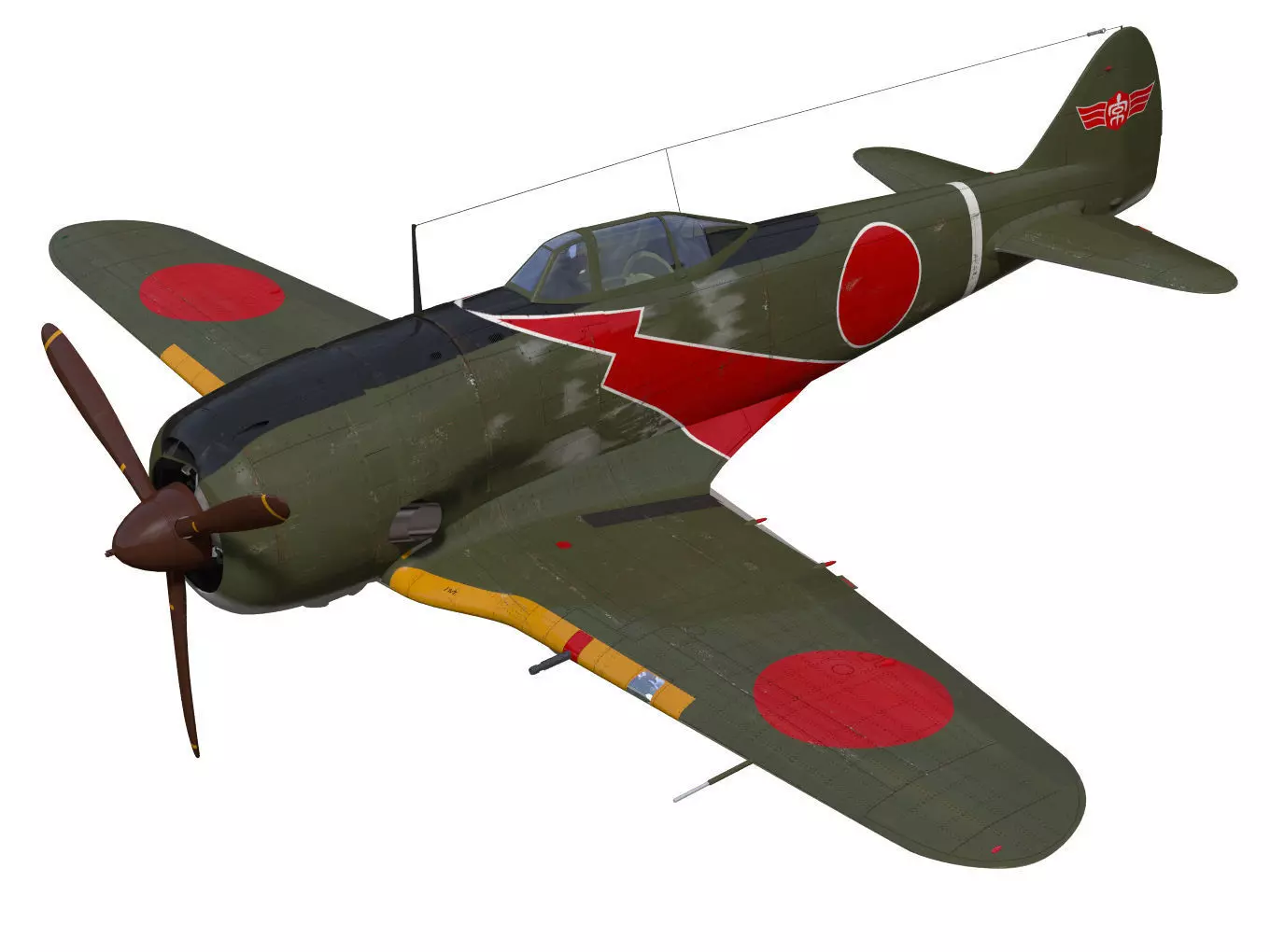 Nakajima Ki44 Tojo type II Otsu 3D model_0