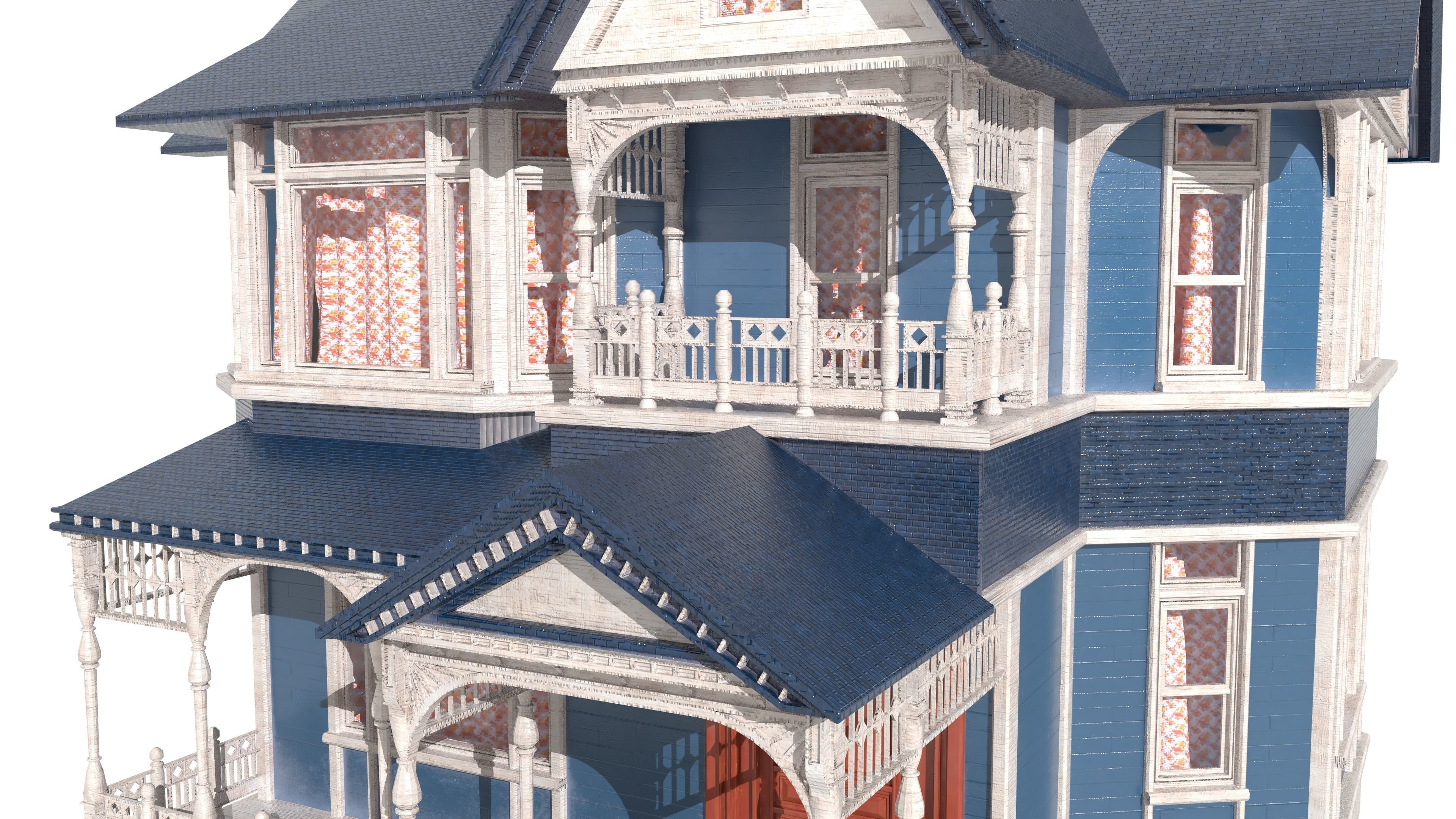 Victorian House 3D model_9