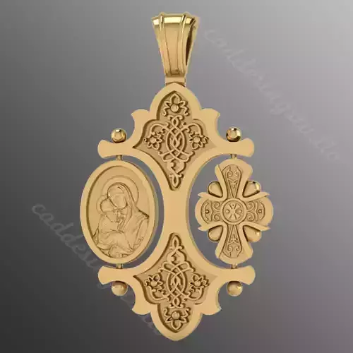 Pendant cross bi1
