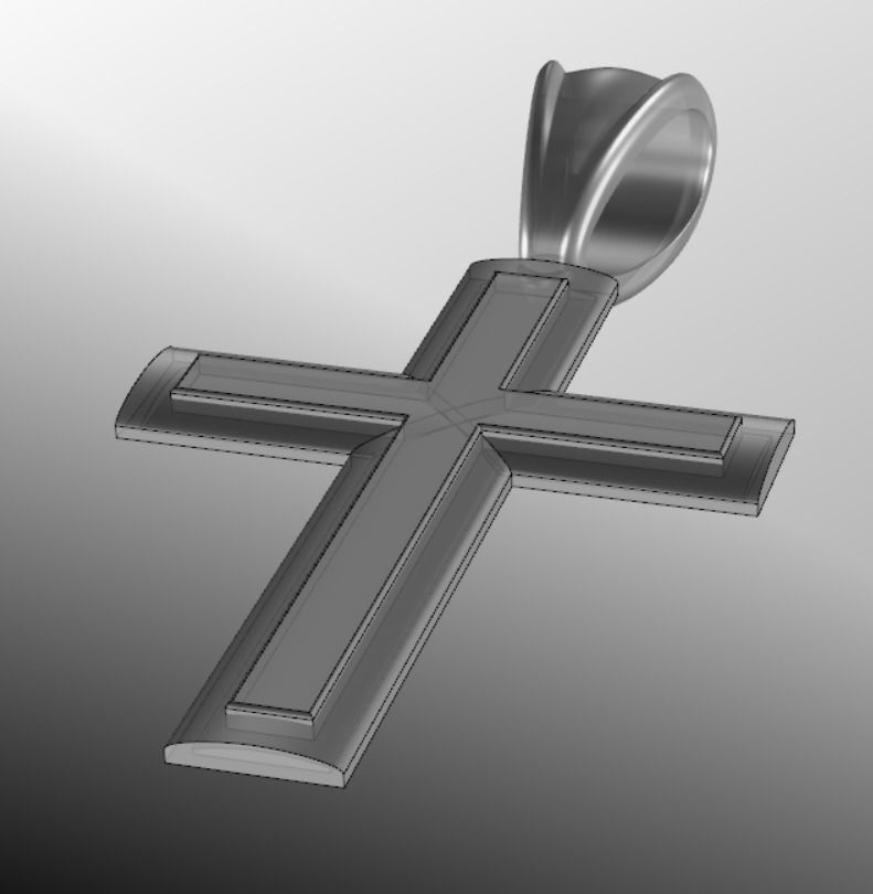 Pendant cross bi2 3D print model_15