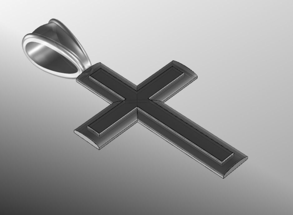 Pendant cross bi2 3D print model_13