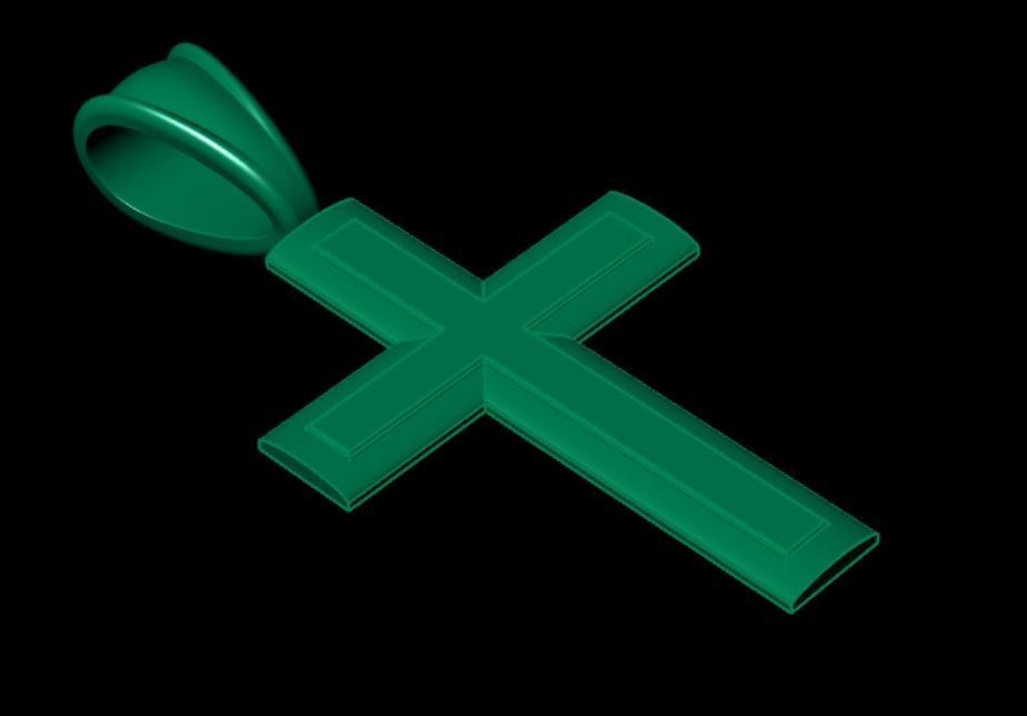 Pendant cross bi2 3D print model_11