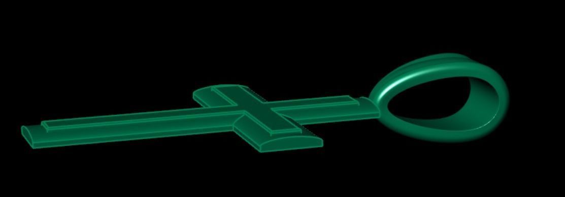 Pendant cross bi2 3D print model_10