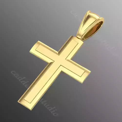 Pendant cross bi2 3D print model