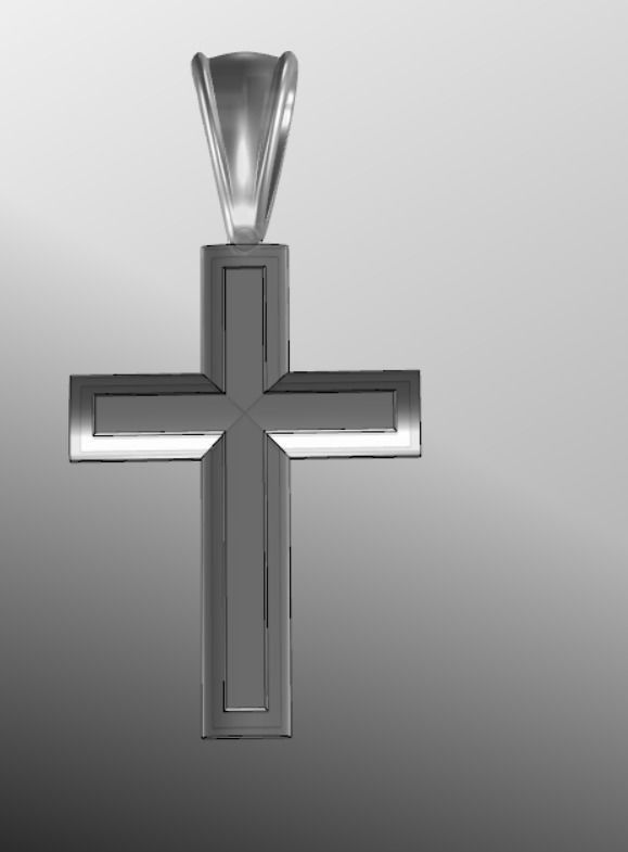 Pendant cross bi2 3D print model_12
