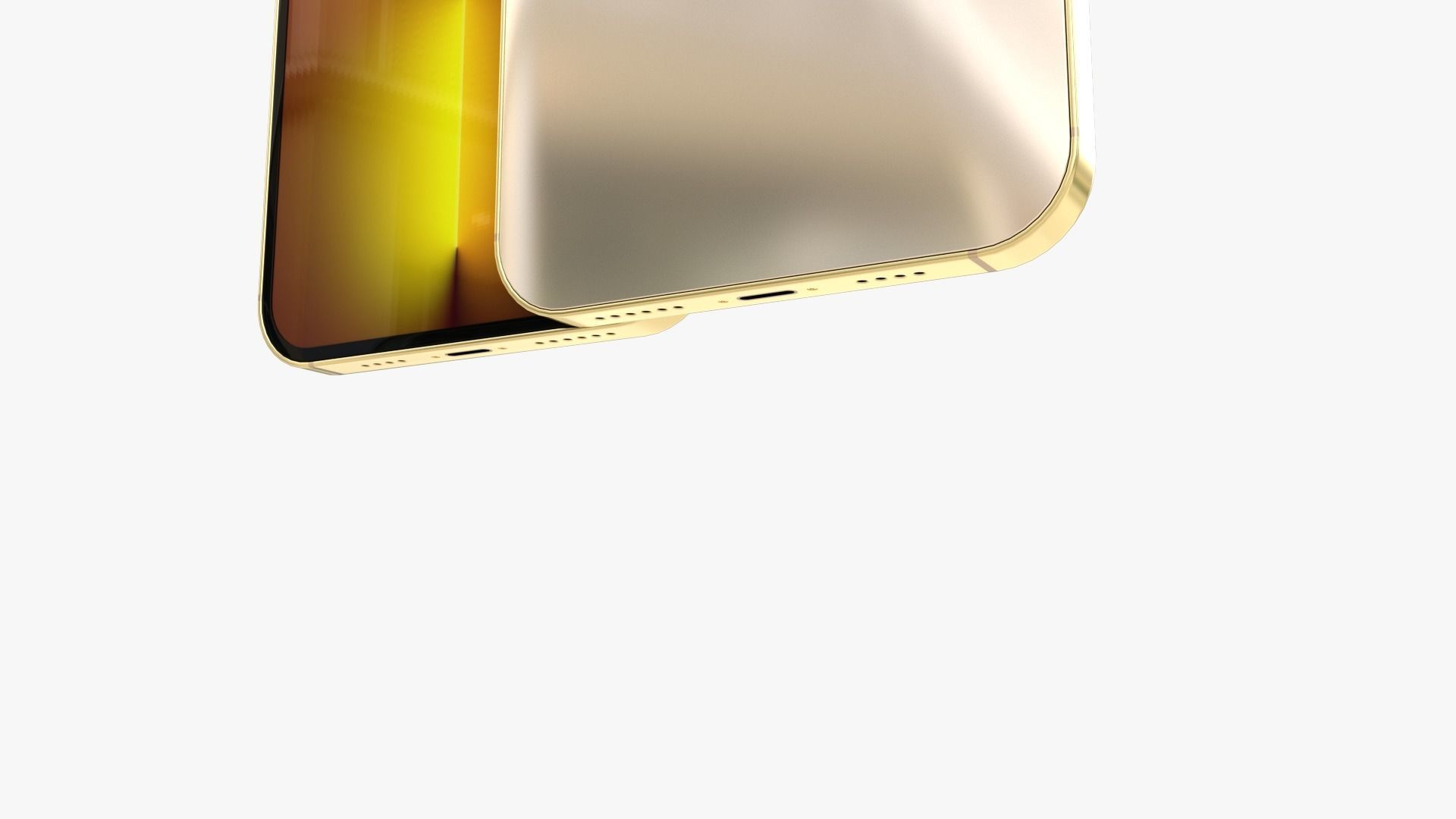 Apple iPhone 13 Max Pro Gold Free 3D model_4