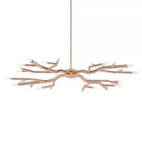 RAMEAU modern chandelier with branches hanging from ceiling