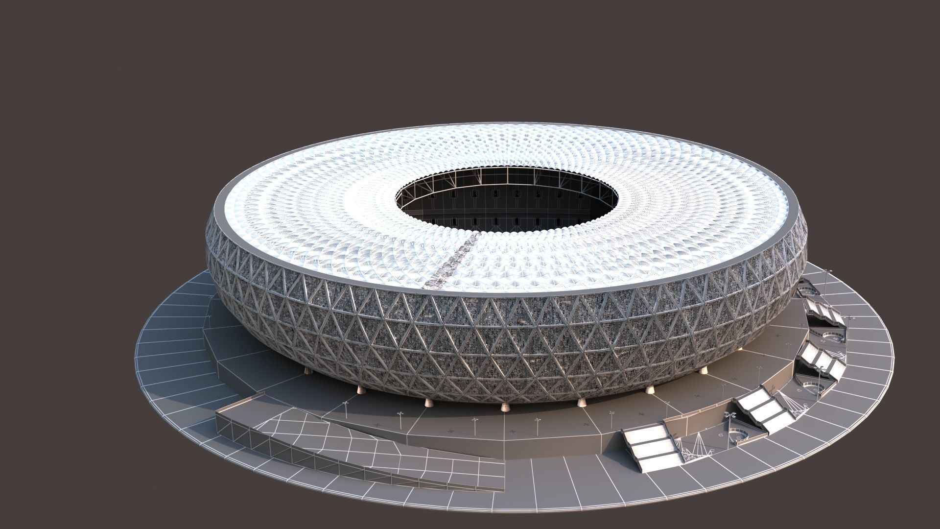 Qatar Lusail Stadium 3D model_9