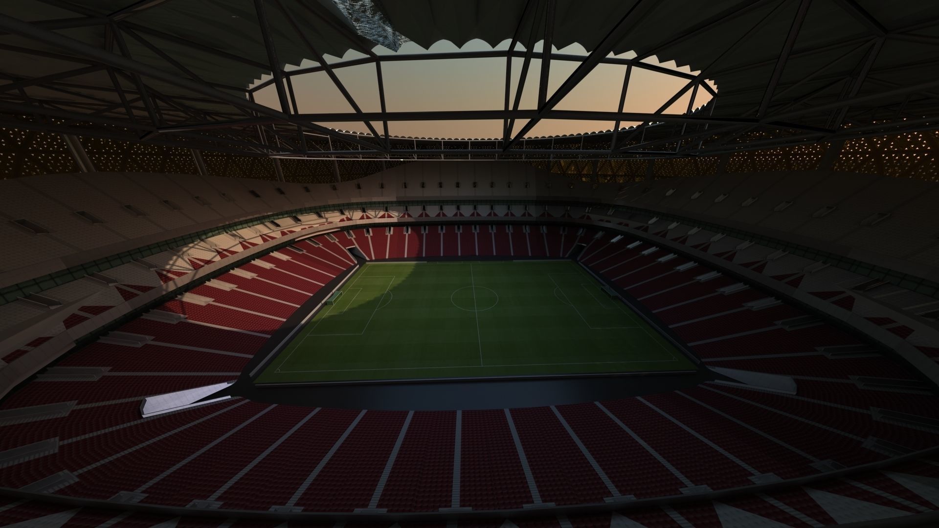 Qatar Lusail Stadium 3D model_8