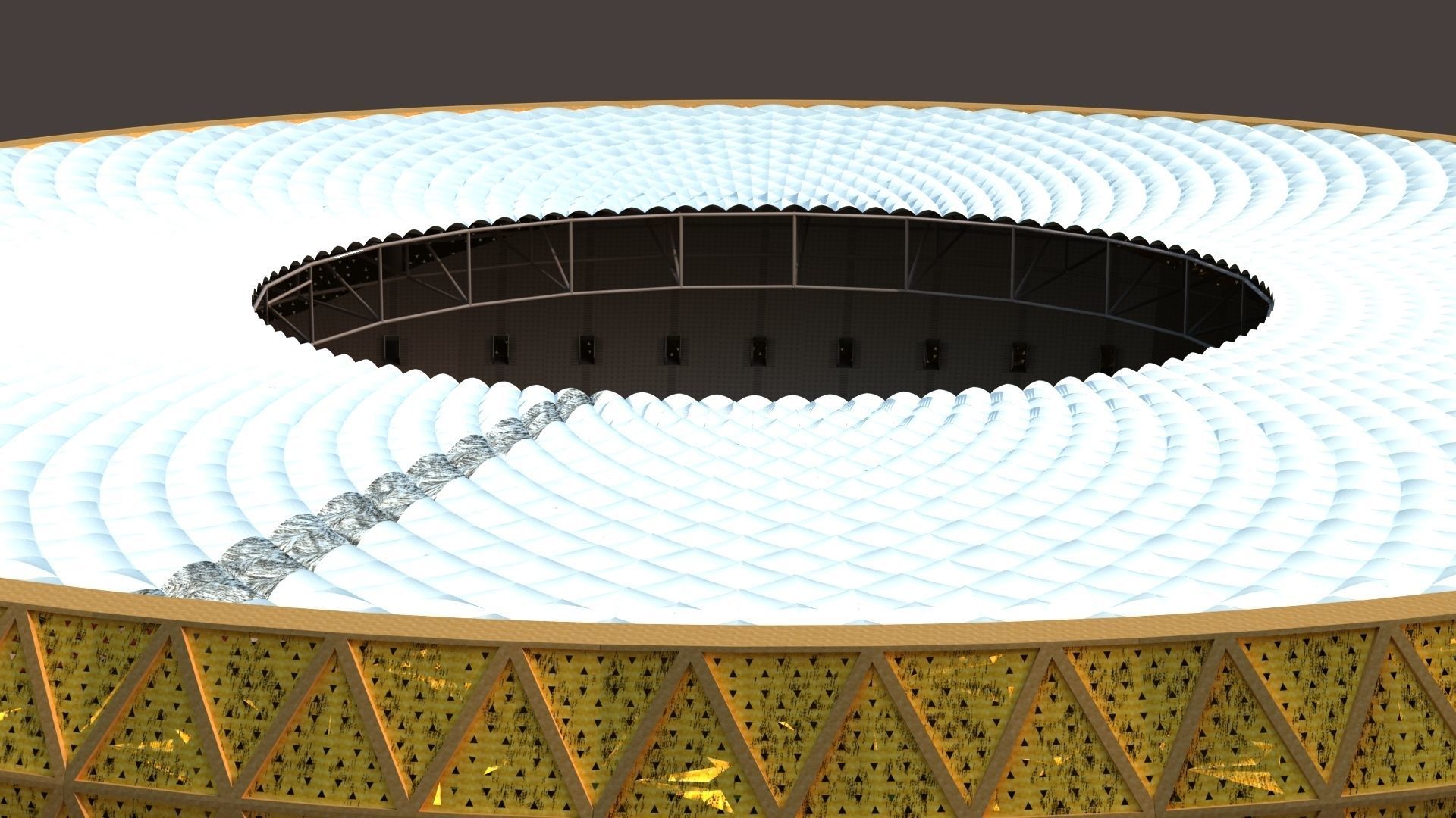 Qatar Lusail Stadium 3D model_3