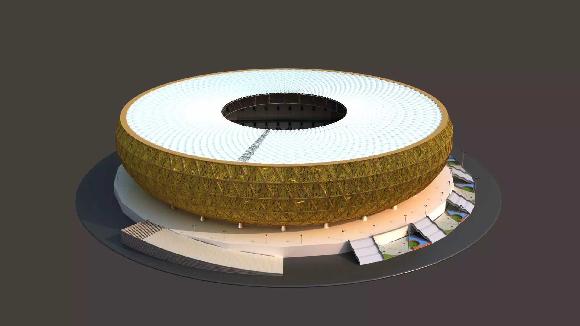 Qatar Lusail Stadium 3D model_0