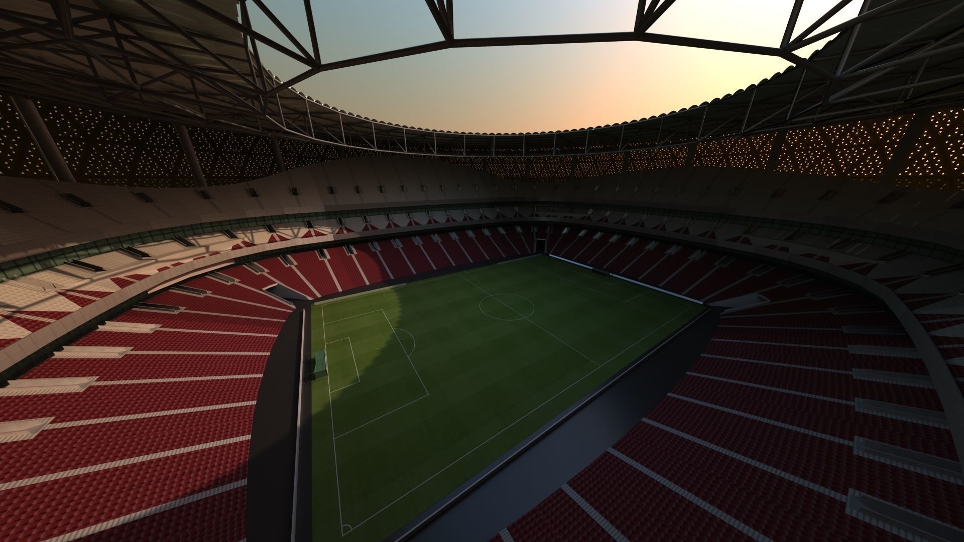 Qatar Lusail Stadium 3D model_7