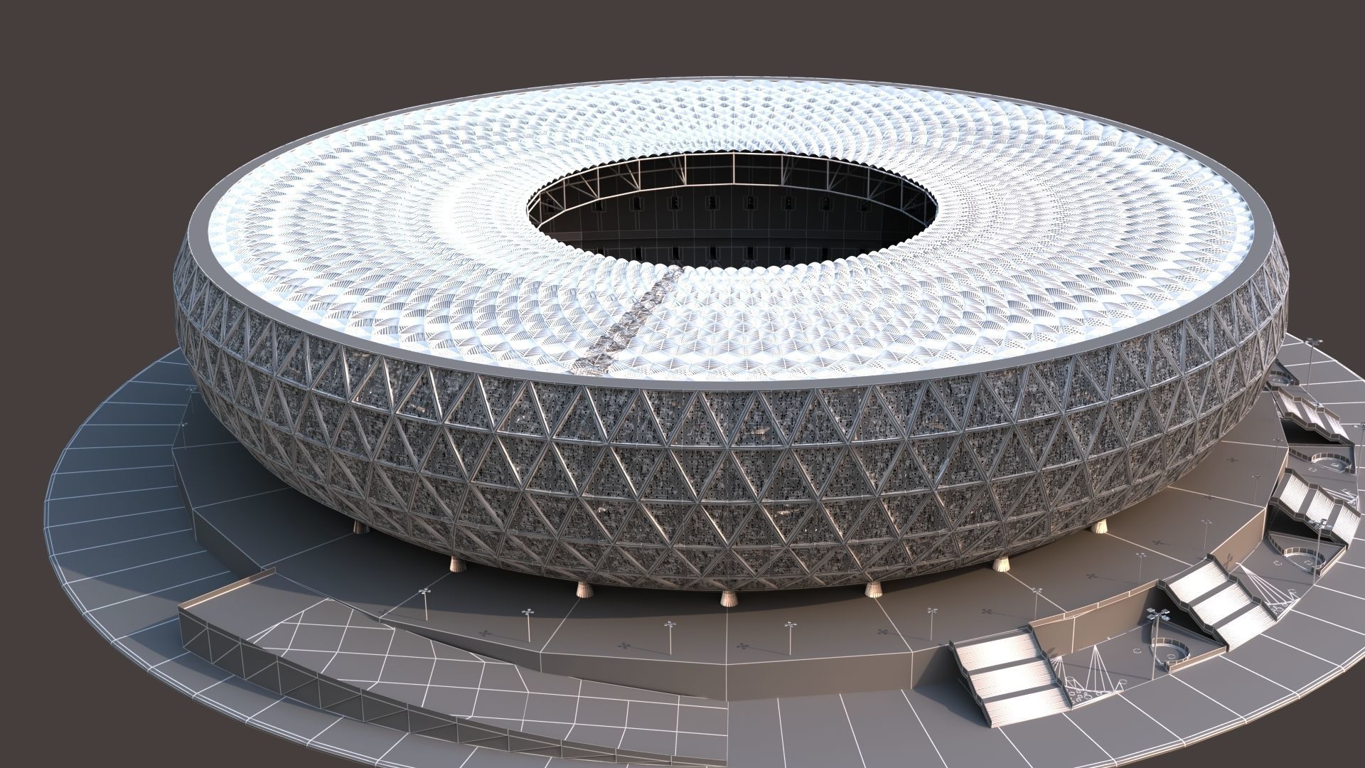 Qatar Lusail Stadium 3D model_10