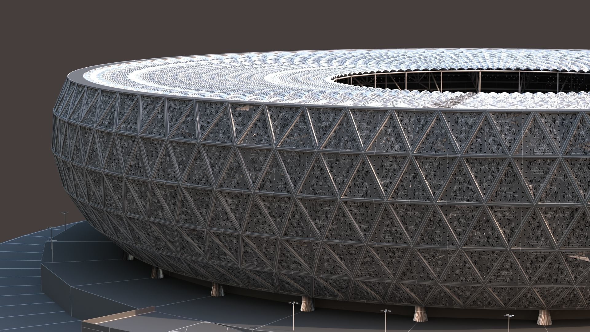 Qatar Lusail Stadium 3D model_11