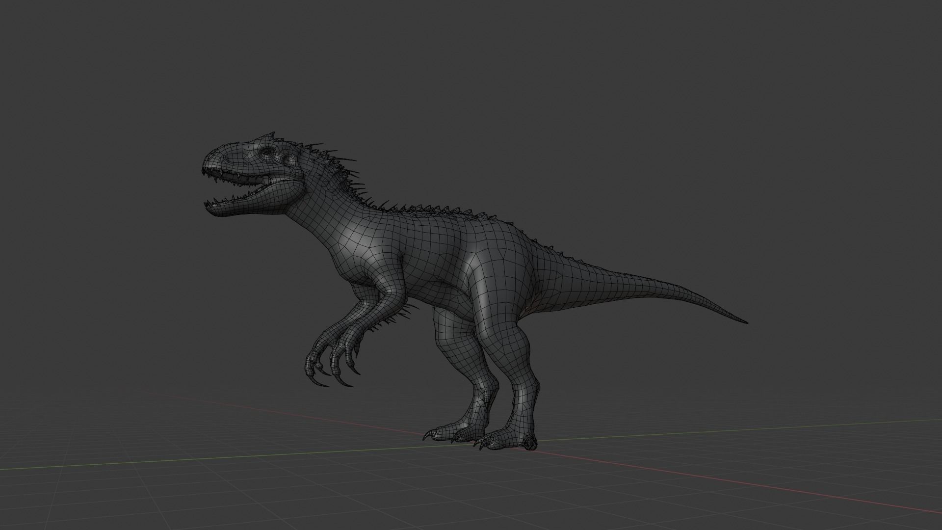 Indominus Rex - Irex Low-poly 3D model_7