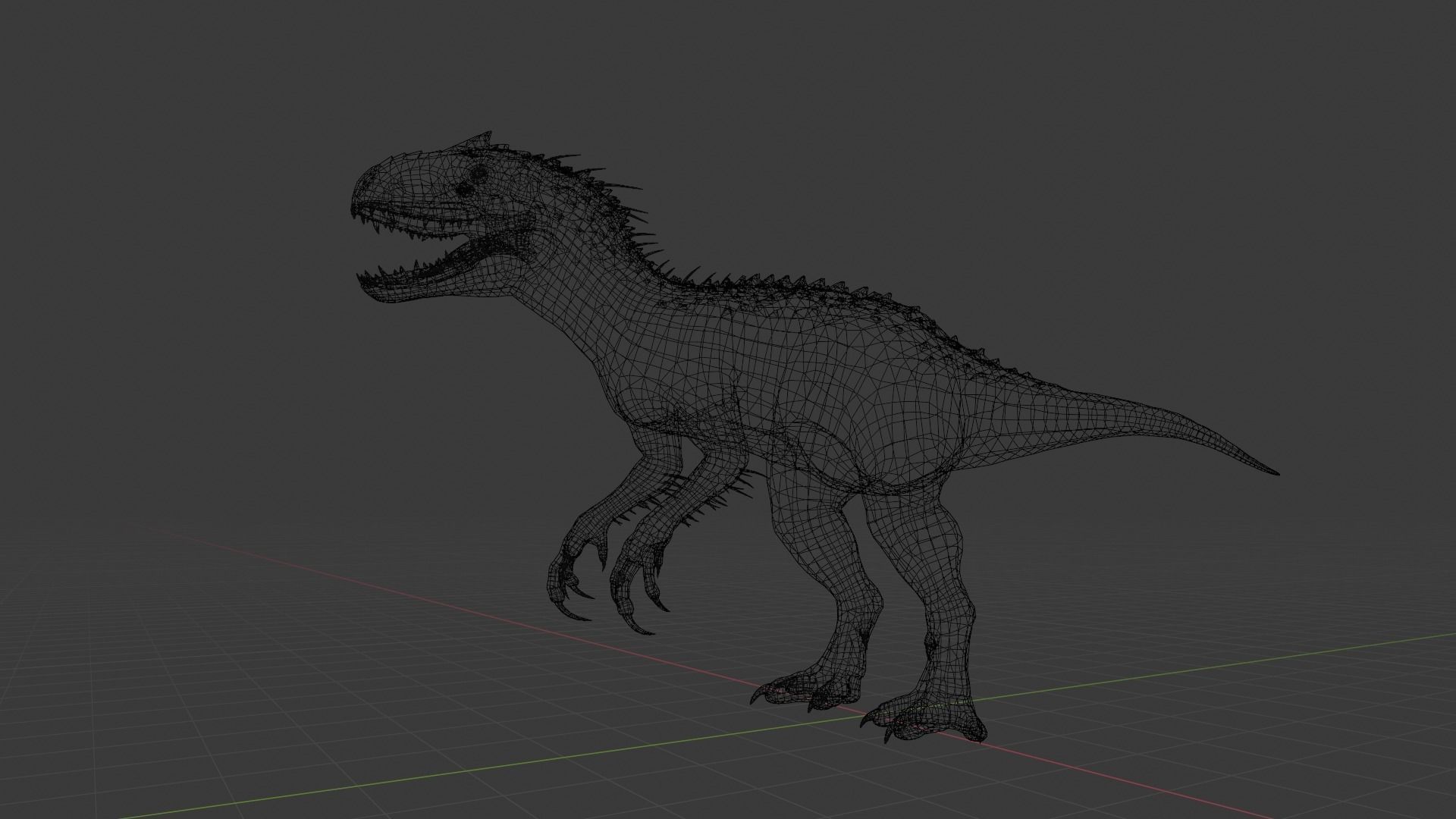 Indominus Rex - Irex Low-poly 3D model_3