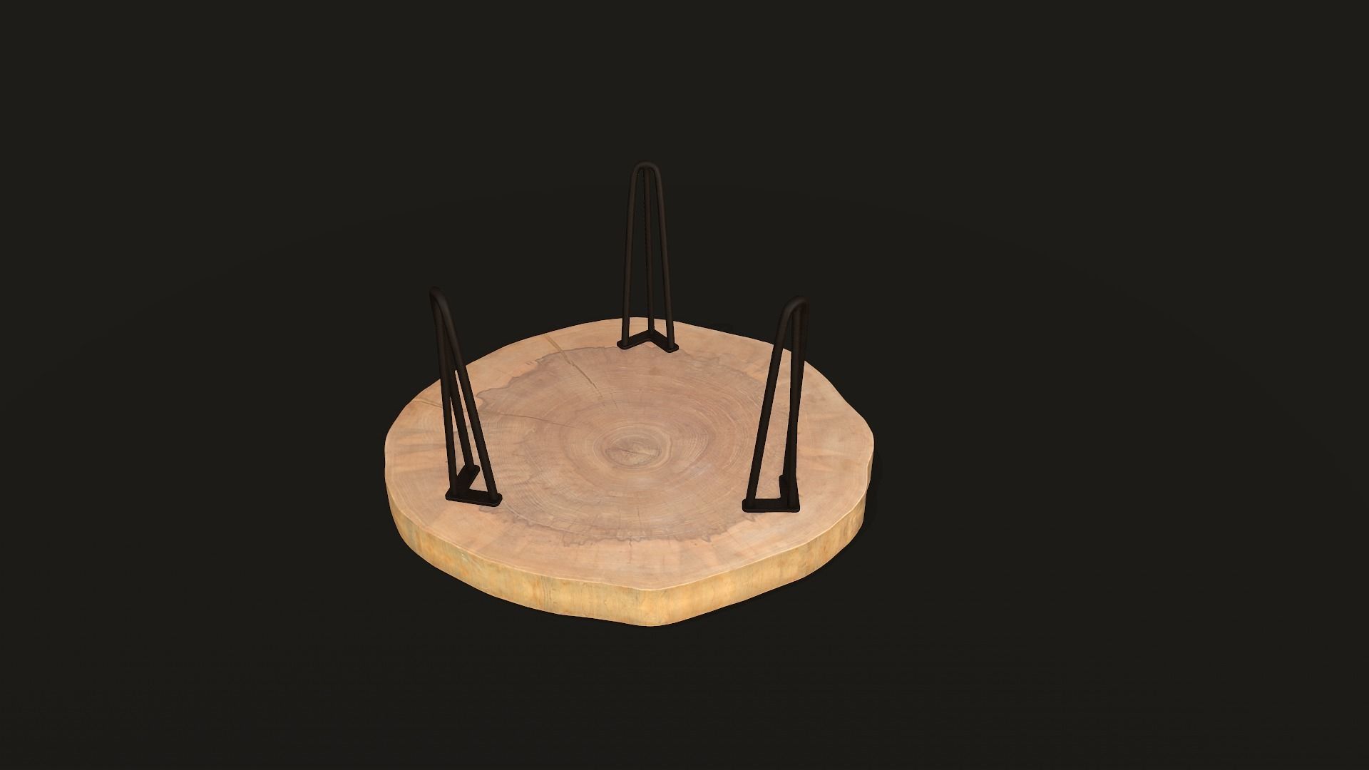 Coffee Table Low-poly 3D model_4