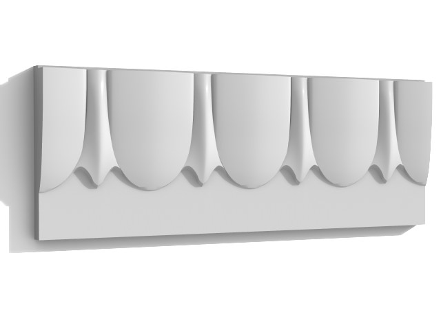 Baquette simple ornament 3D print model_0