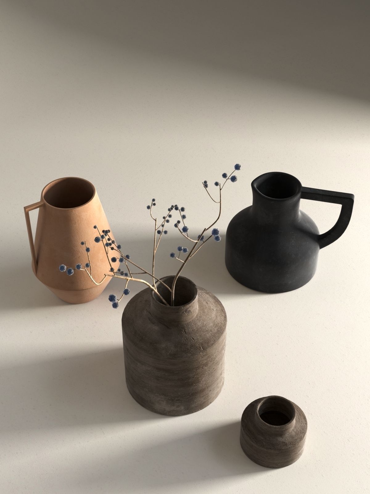 Vase Set 88 3D model_1