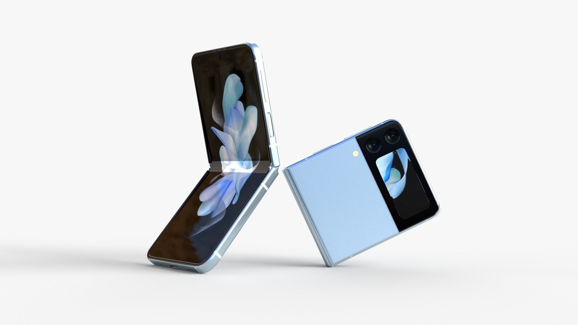 Samsung Galaxy Z Flip 4 Low-poly 3D model_2
