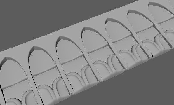 carved baguette 3D model_2