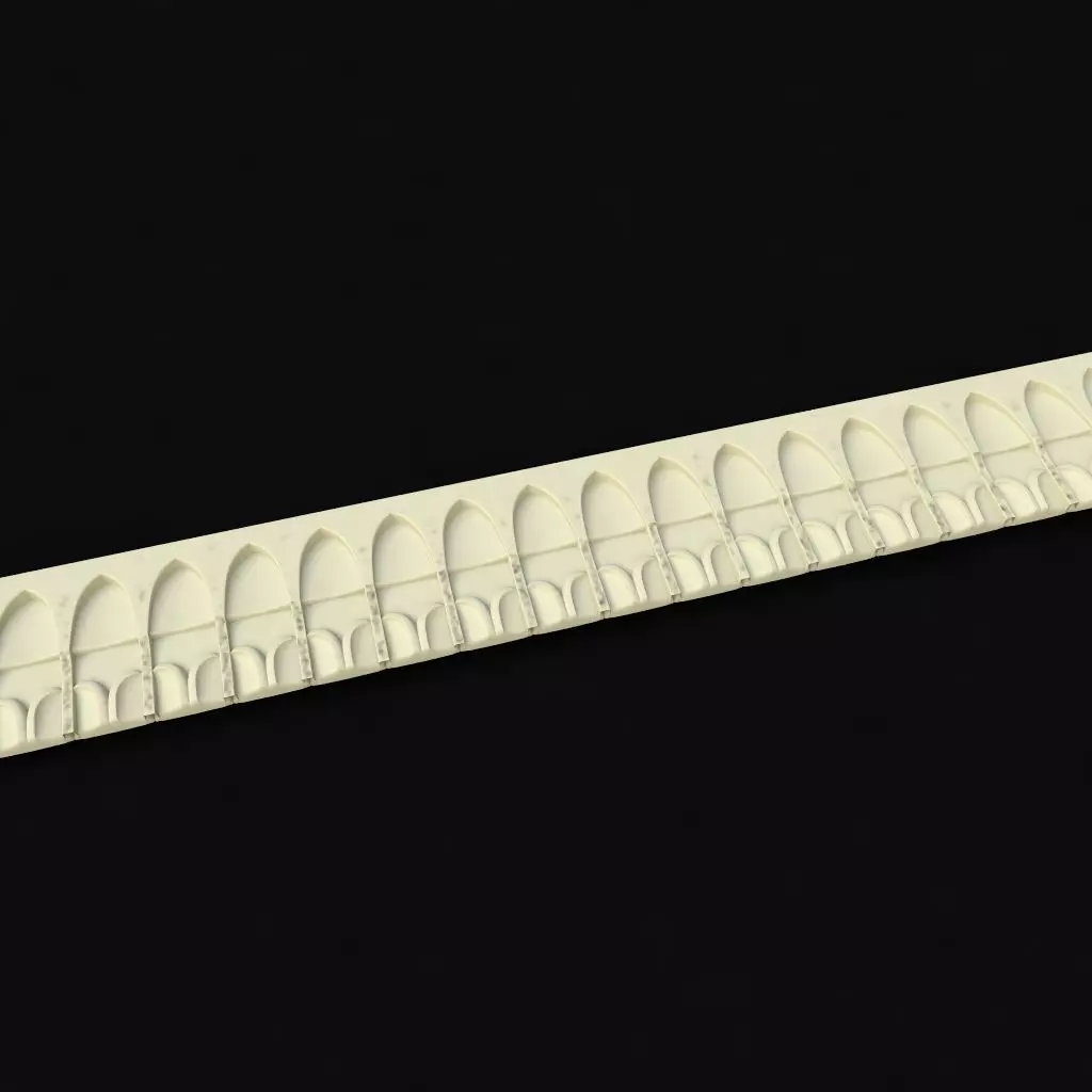 carved baguette 3D model_0